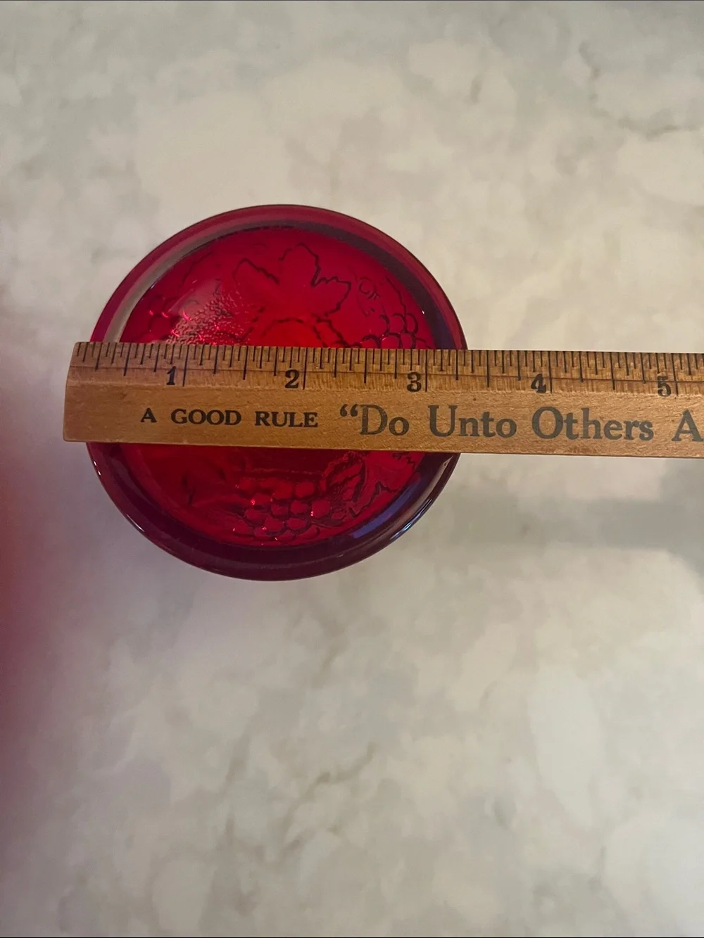 Royal Ruby MCM Arrow candle stick holder